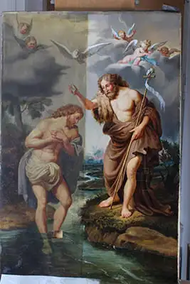 tableau-le-baptême-de-jesus-pendant