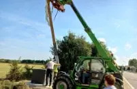 Remise en place du calvaire